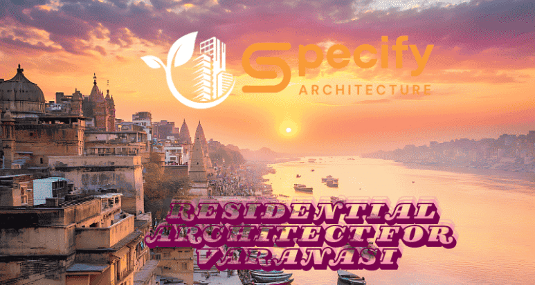 Modern 3D residential building elevation design in Varanasi by expert architects.